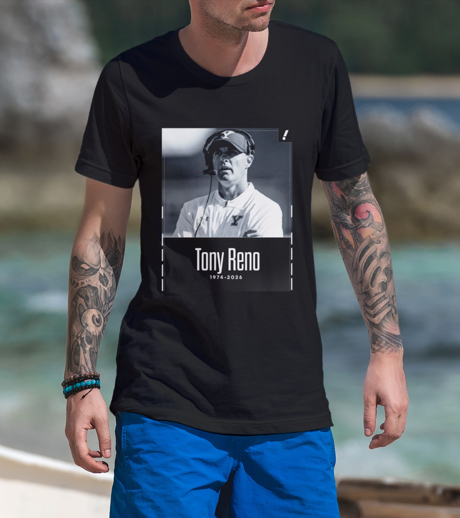 Tony Reno 1974 2026 Yale Coach Memorial T-Shirt