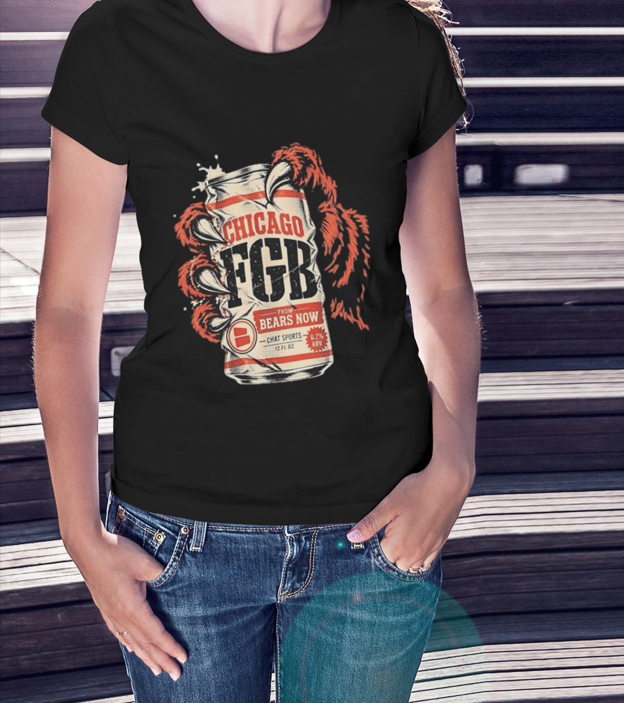 Chicago FGB Bears Now Chat Sports 12 FL OZ 6.2% ABV T-Shirt