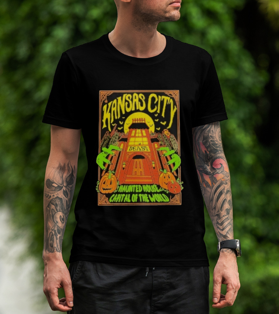 Kansas City Beast Haunted House Capital Of The World Halloween T-Shirt