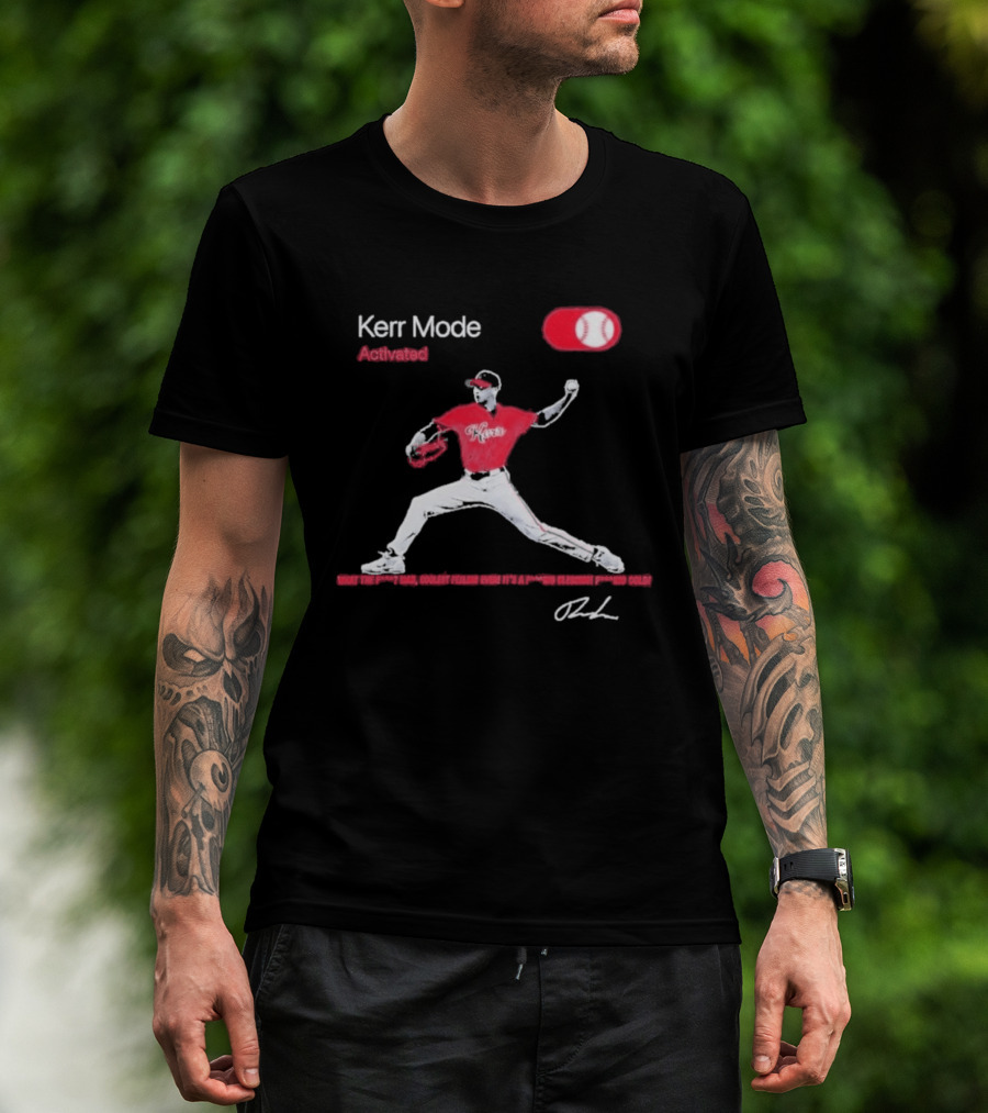 Kerr Mode Activated Pitcher Red Baseball Jersey T-Shirt