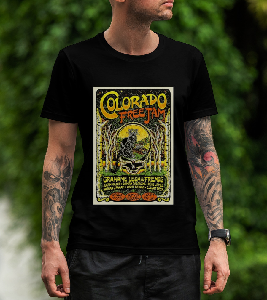 Colorado Free Jam Grahame Lesh & Friends October 3 2026 Levitt Pavilion Denver CO T-Shirt