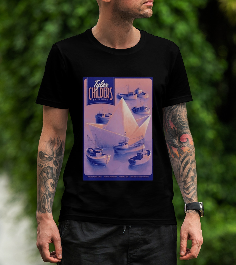 Tyler Childers Snipe Hunt Climate Pledge Arena Seattle Washington October 3 2026 With Special Guest Vermescal T-Shirt