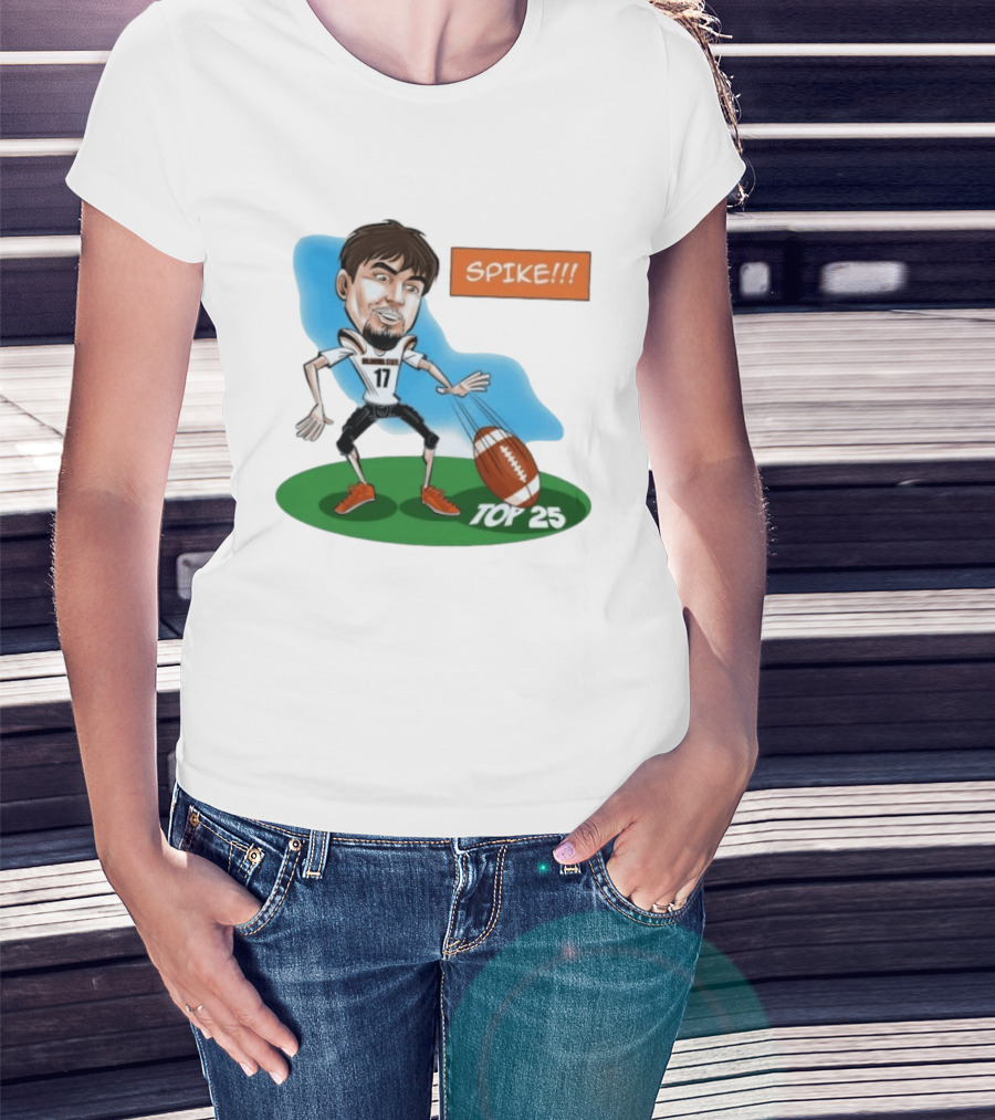 Spike Top 25 Drew Mestemaker Oklahoma State Cowboys Pokes T-Shirt