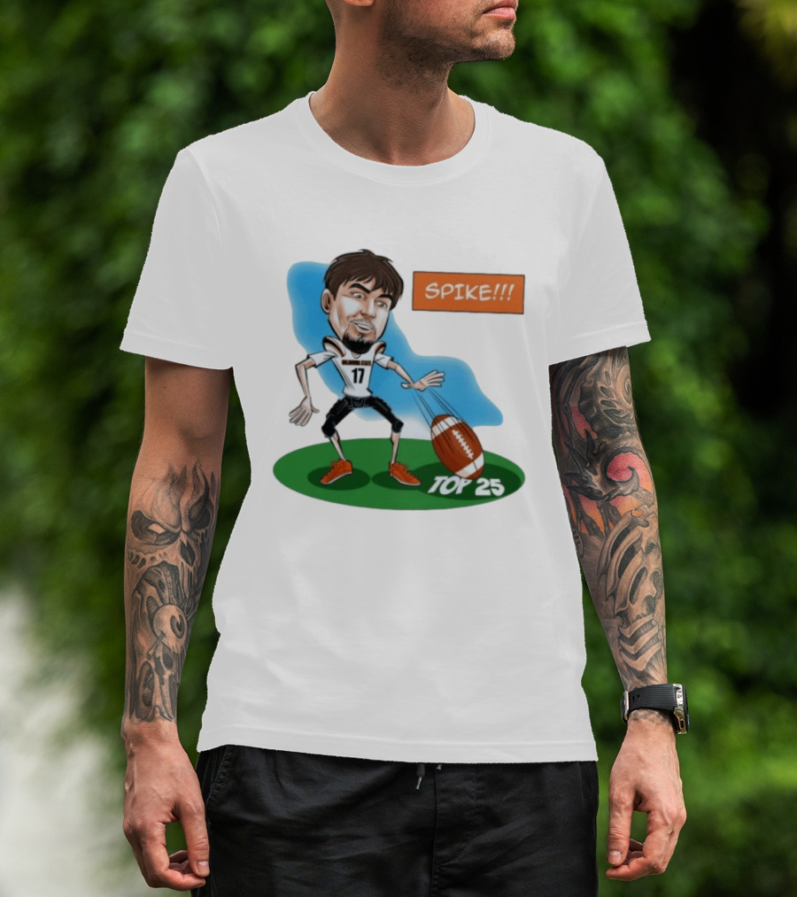 Spike Top 25 Drew Mestemaker Oklahoma State Cowboys Pokes T-Shirt