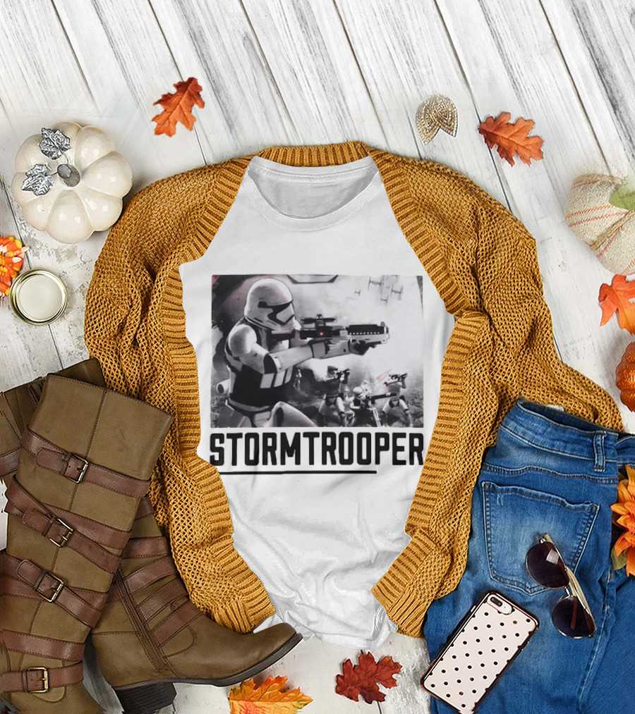 First Order Stormtrooper Star Wars Empire Battle Scene T-Shirt