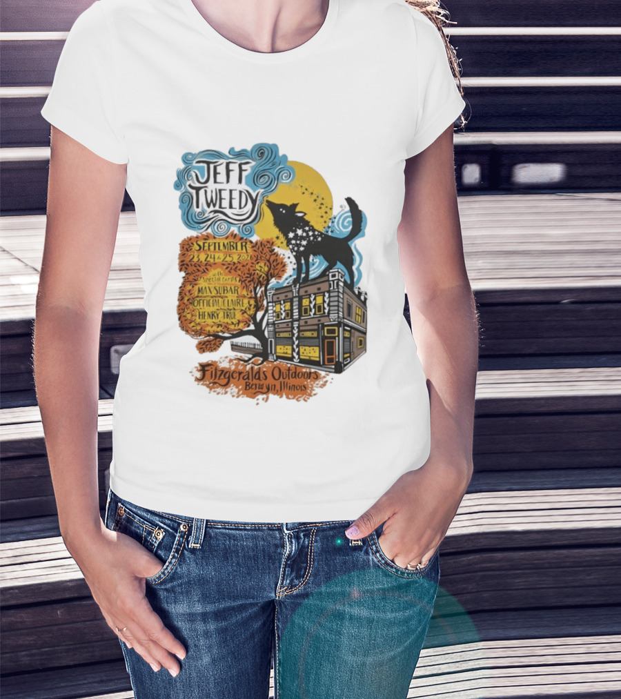 Jeff Tweedy September 24 25 2026 With Mavis Staples FitzGeralds Outdoors Berwyn Illinois T-Shirt