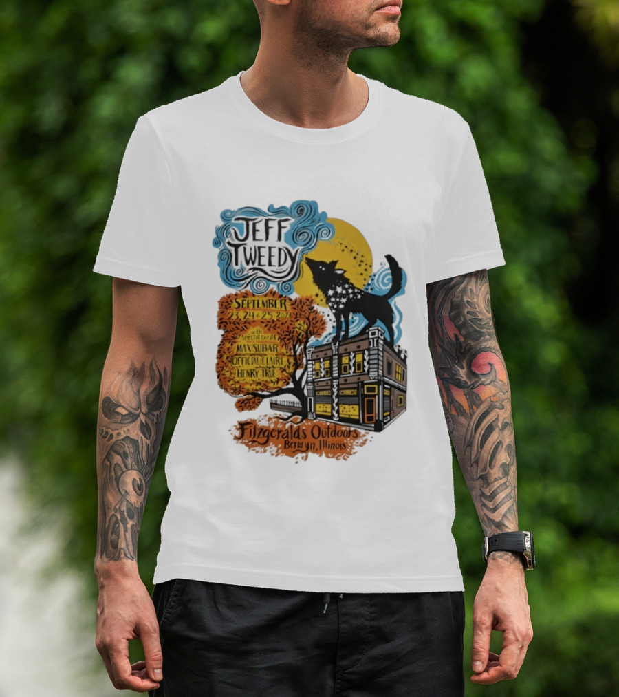 Jeff Tweedy September 24 25 2026 With Mavis Staples FitzGeralds Outdoors Berwyn Illinois T-Shirt