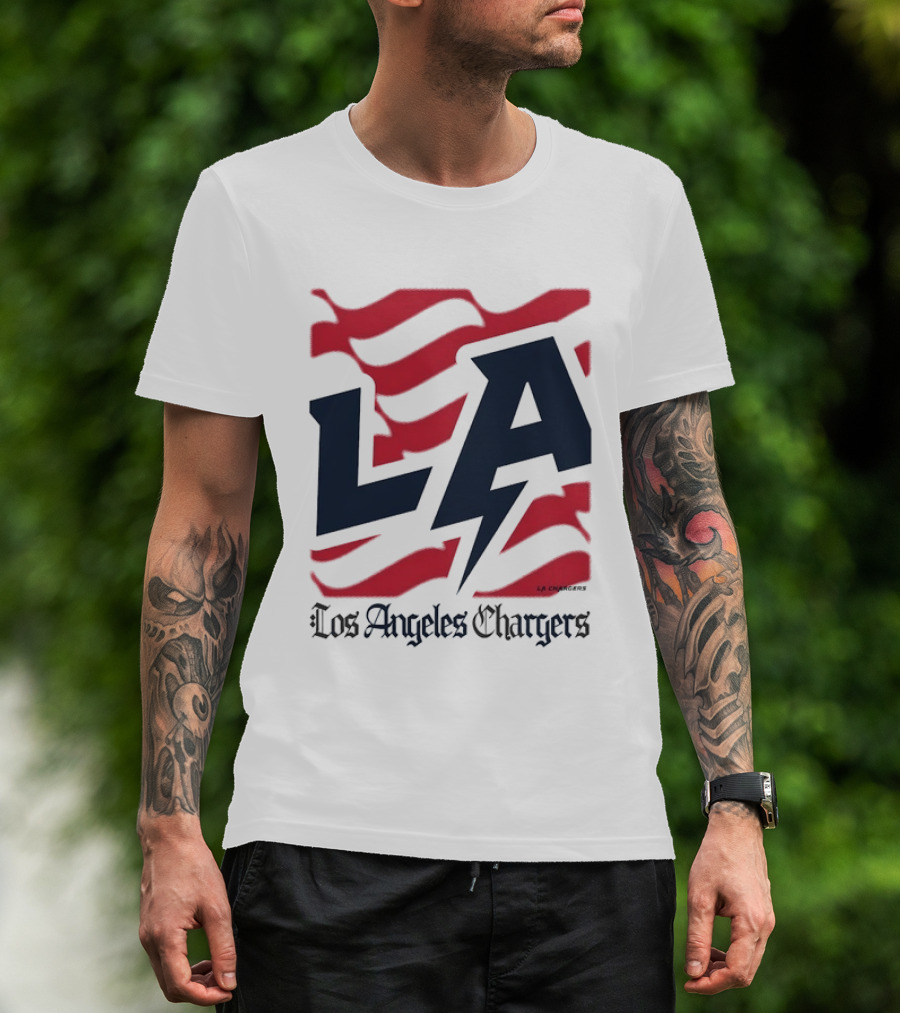 Los Angeles Chargers LA Football Bold Team Spirit T-Shirt