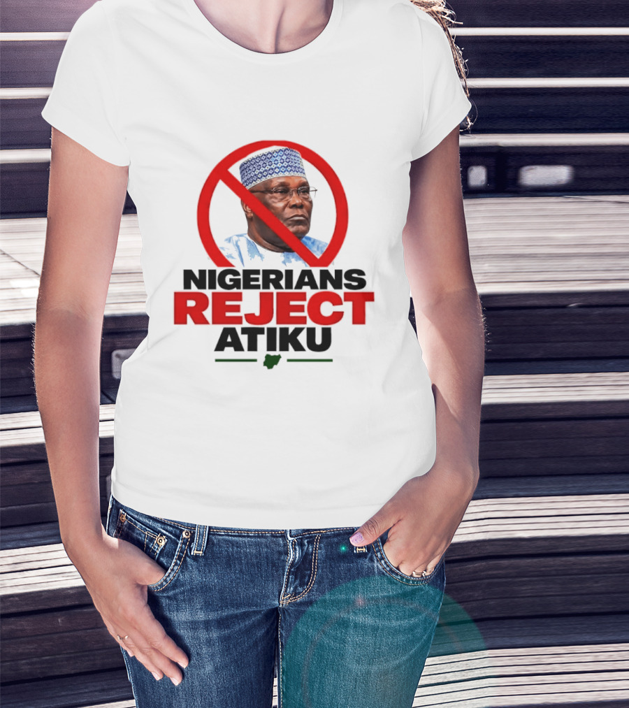 Nigerians Reject Atiku Political Protest Red Circle Image T-Shirt