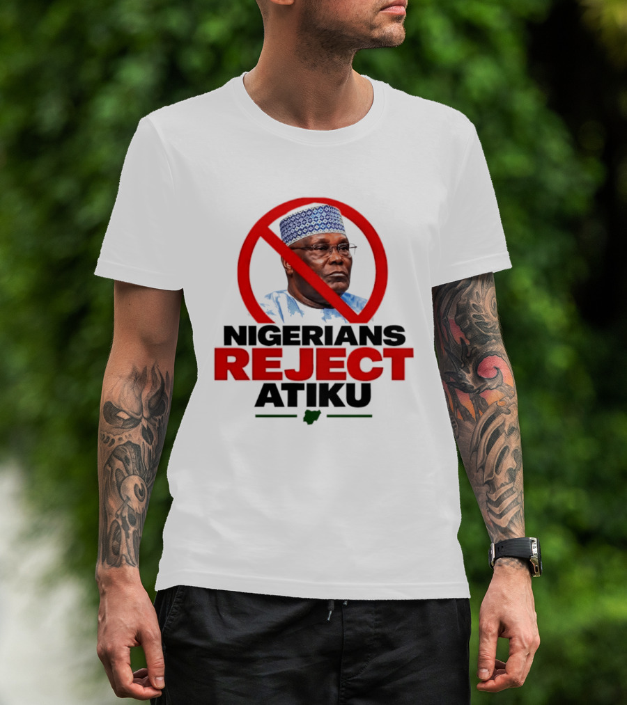 Nigerians Reject Atiku Political Protest Red Circle Image T-Shirt