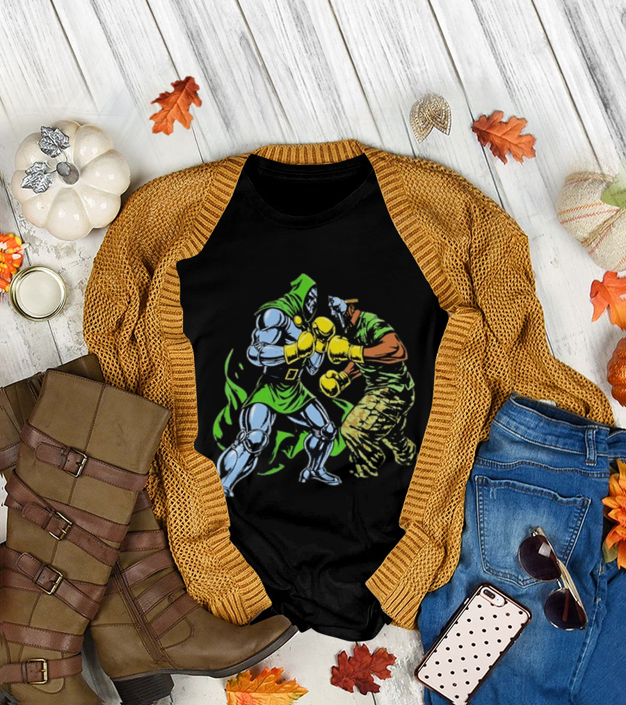 Doctor Doom Vs MF DOOM Marvel Boxing Match Showdown T-Shirt