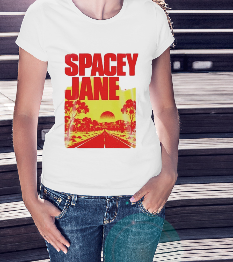 Spacey Jane Live Tour Australian Outback Sunset Scene T-Shirt