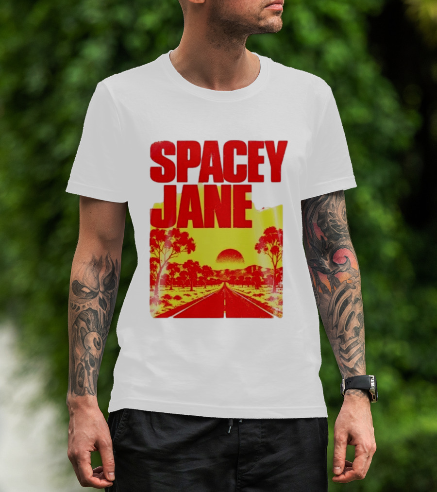 Spacey Jane Live Tour Australian Outback Sunset Scene T-Shirt