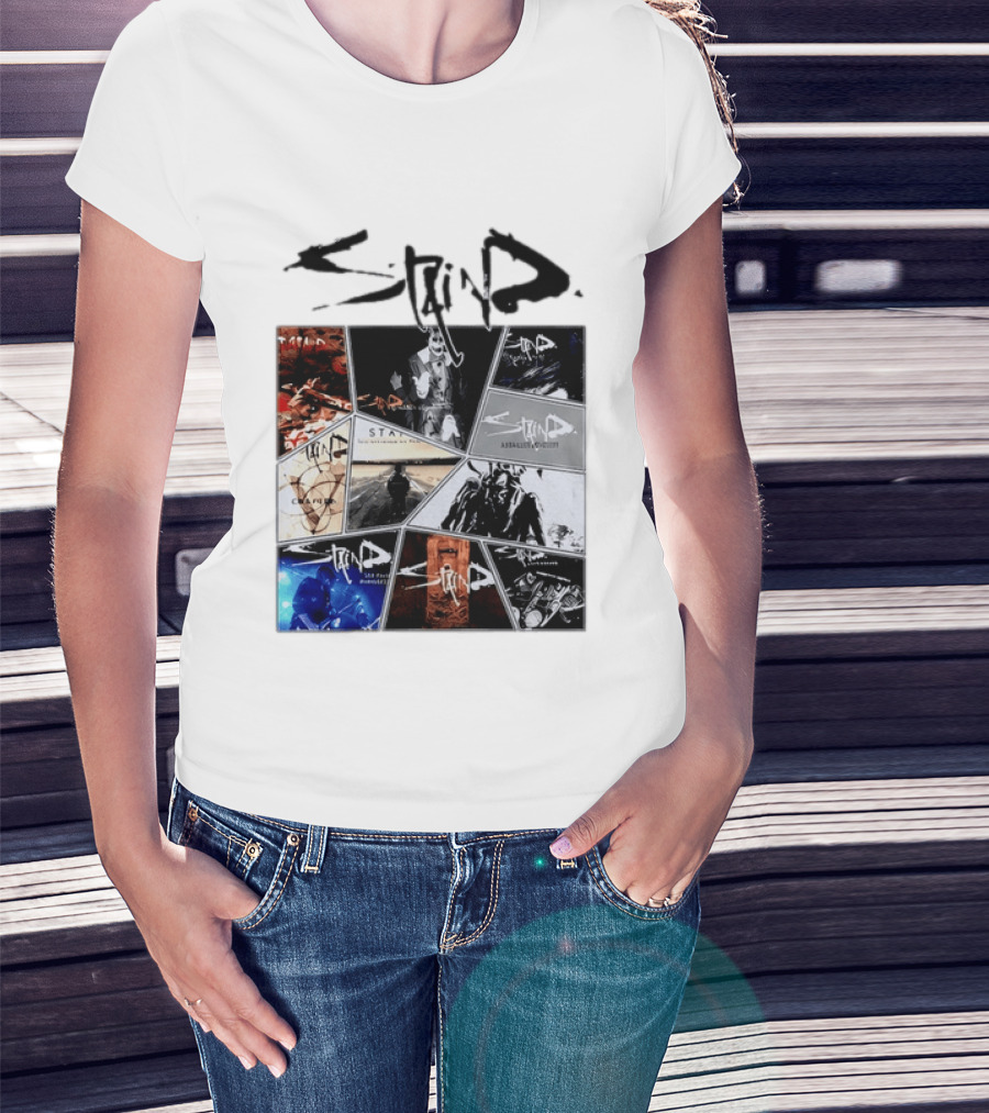 Staind Album Covers Collection Alternative Metal Band T-Shirt