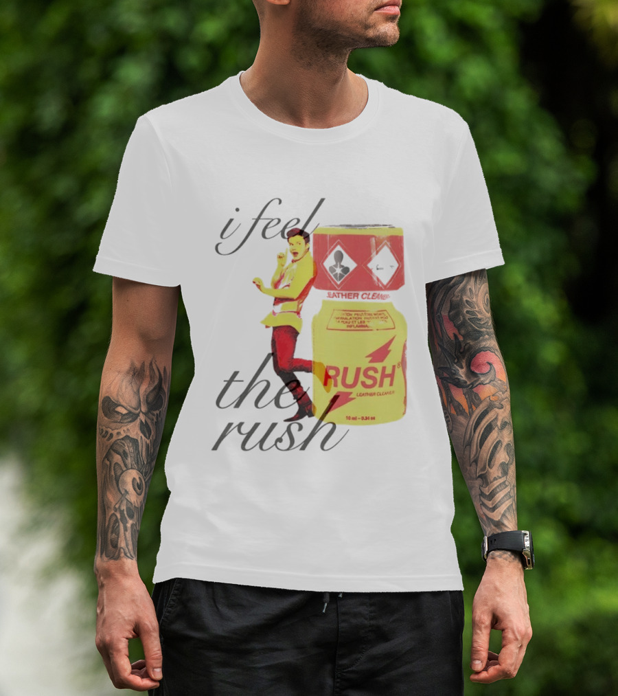 I Feel The Rush Leather Cleaner Chris Colfer T-Shirt