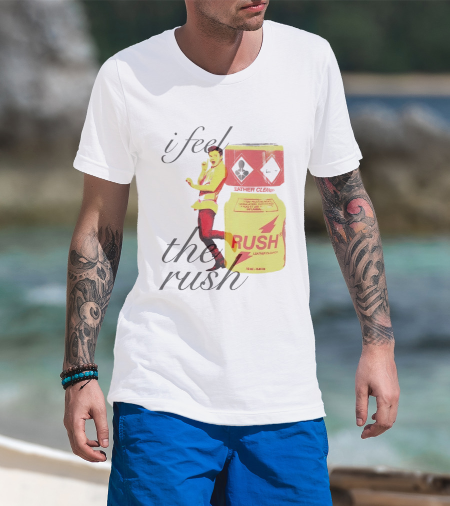 I Feel The Rush Leather Cleaner Chris Colfer T-Shirt