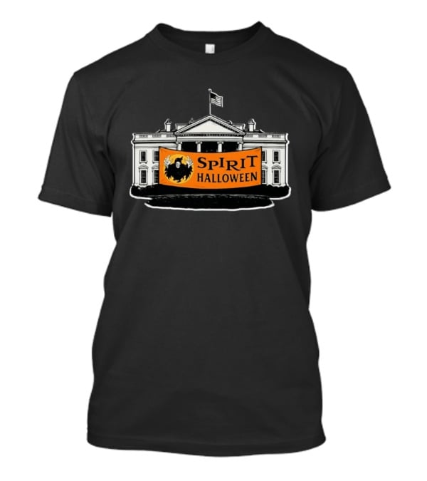 Spirit Halloween White House Haunted Spooky Banner T-Shirt
