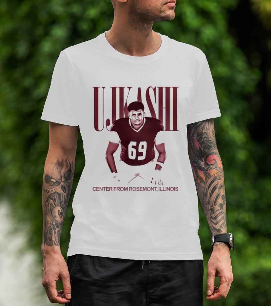 Ujkashi 69 Center Football Player From Rosemont Illinois T-Shirt