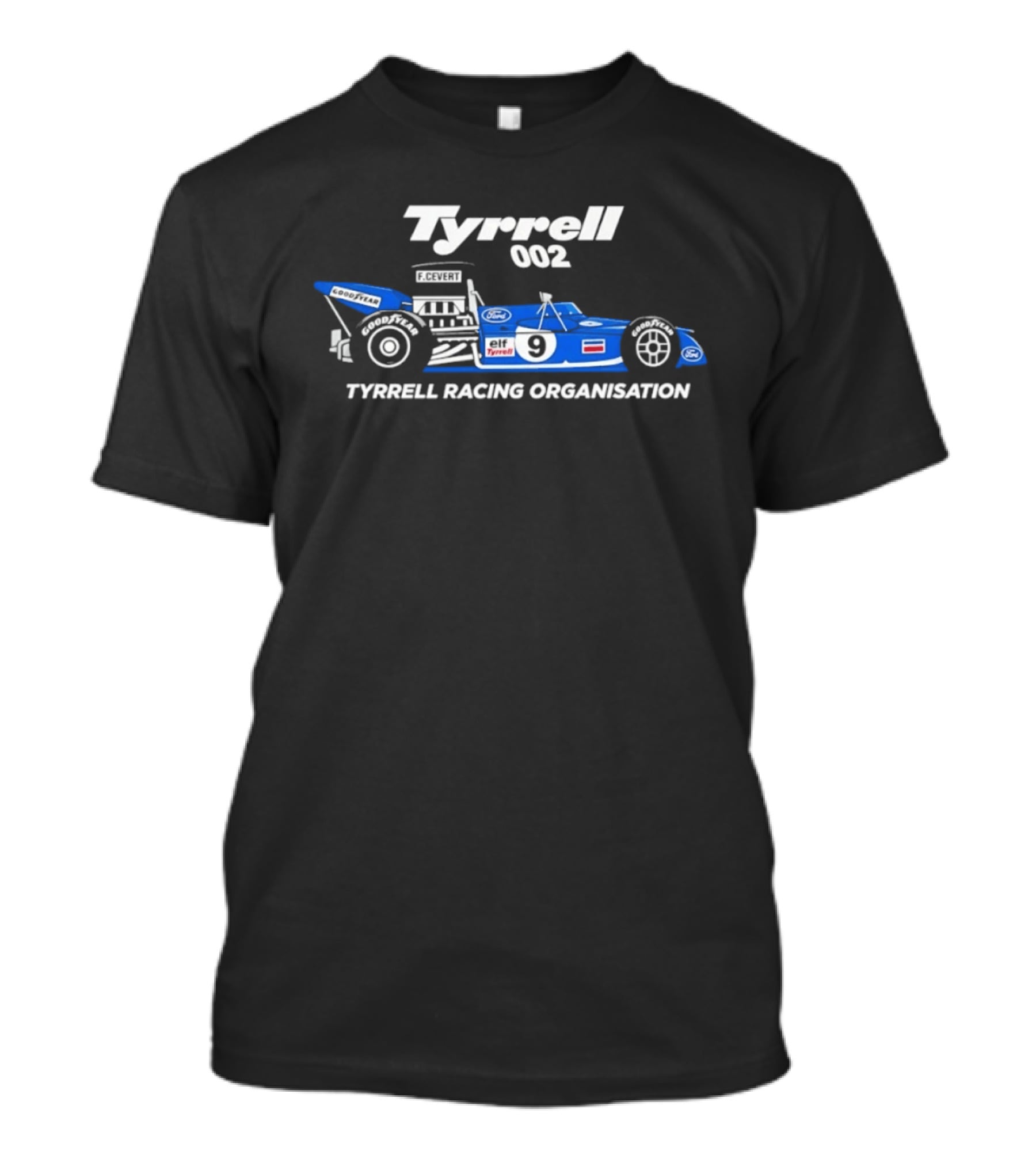 Francois Cevert Tyrrell 002 Ford Racing Tyrrell Racing Organisation T-Shirt