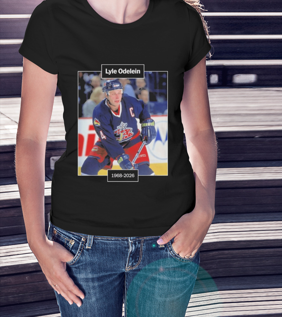 Lyle Odelein Hockey Player 1968 2026 Memorial T-Shirt
