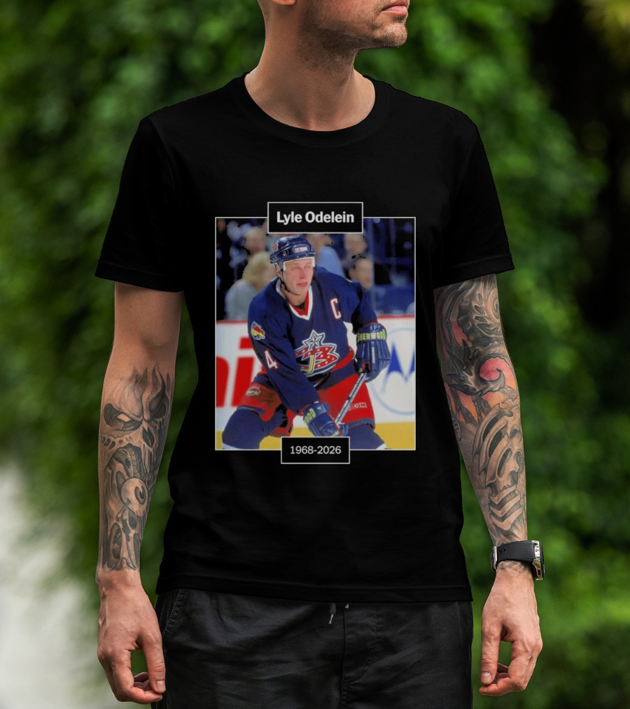 Lyle Odelein Hockey Player 1968 2026 Memorial T-Shirt