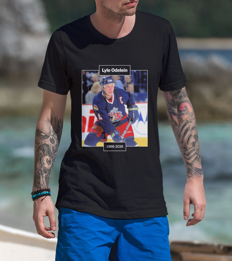 Lyle Odelein Hockey Player 1968 2026 Memorial T-Shirt