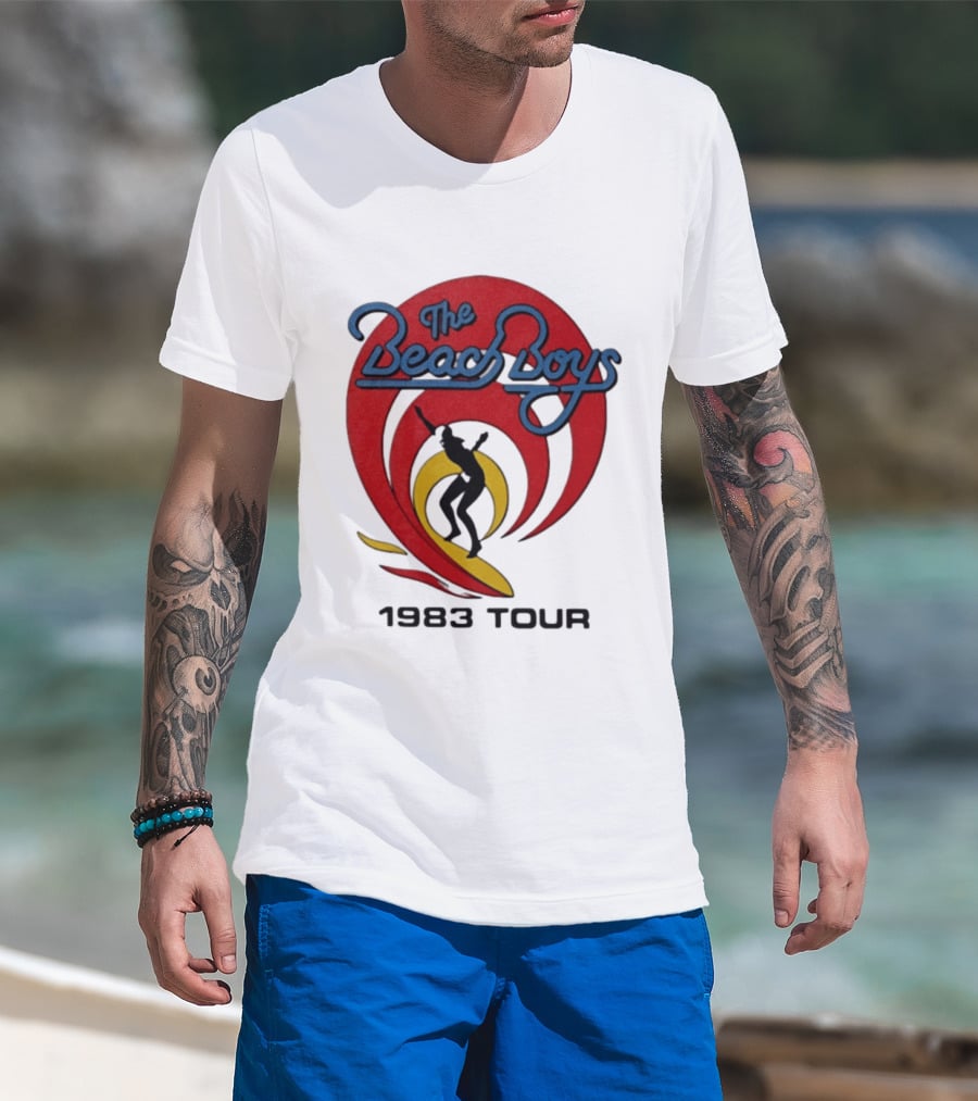 The Beach Boys 1983 Tour Vintage Surf Iconic Music Event T-Shirt
