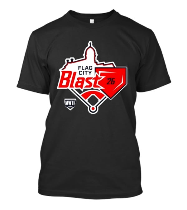 7th Annual Flag City Blast Softball '26 MWTF Event T-Shirt