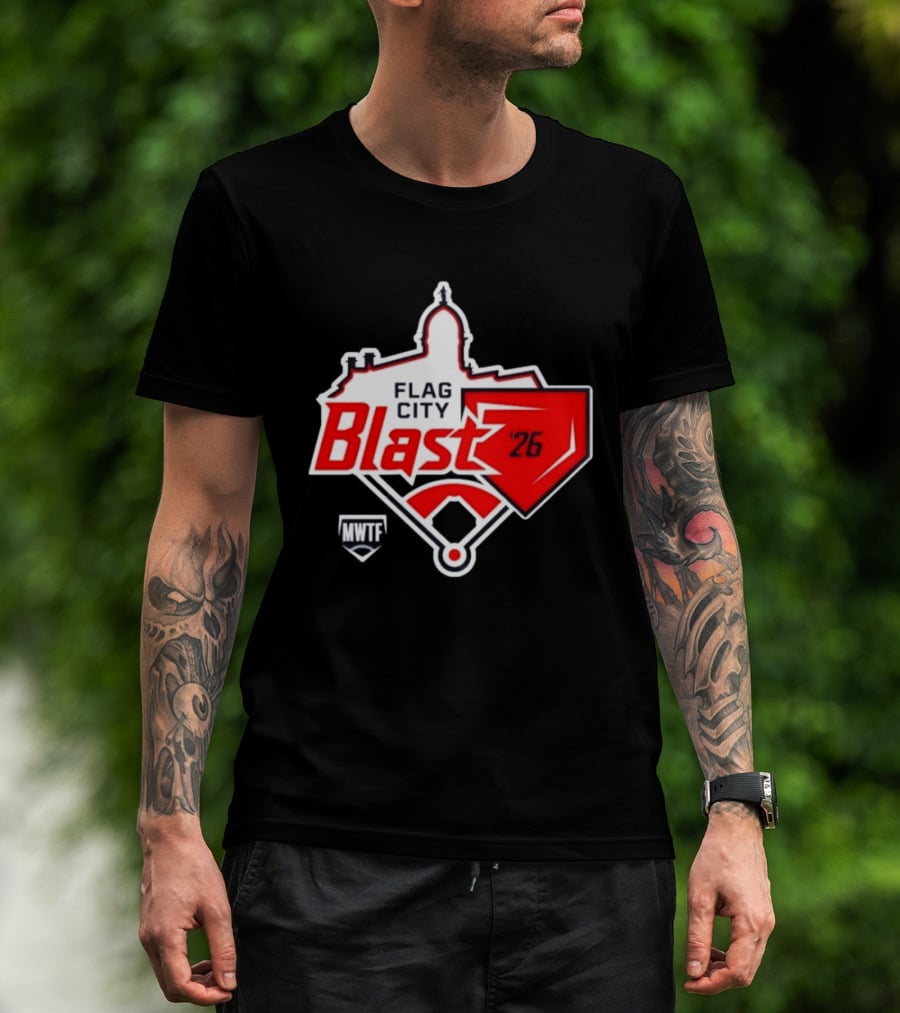 7th Annual Flag City Blast Softball '26 MWTF Event T-Shirt