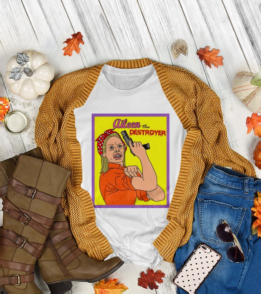 Aileen The Destroyer Halloween Horror Rosie Riveter T-Shirt