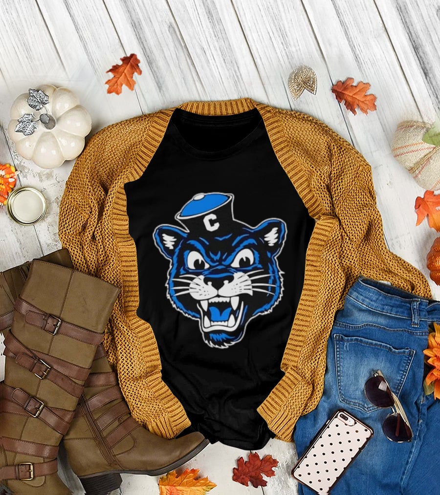 Columbia University Blue Panther Head T-Shirt