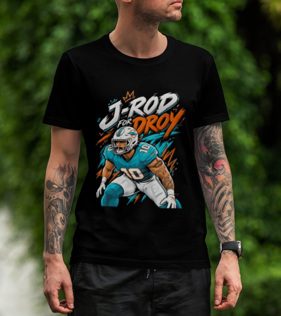 Miami Dolphins J Rod Droy Tyreek Hill Fan T-Shirt