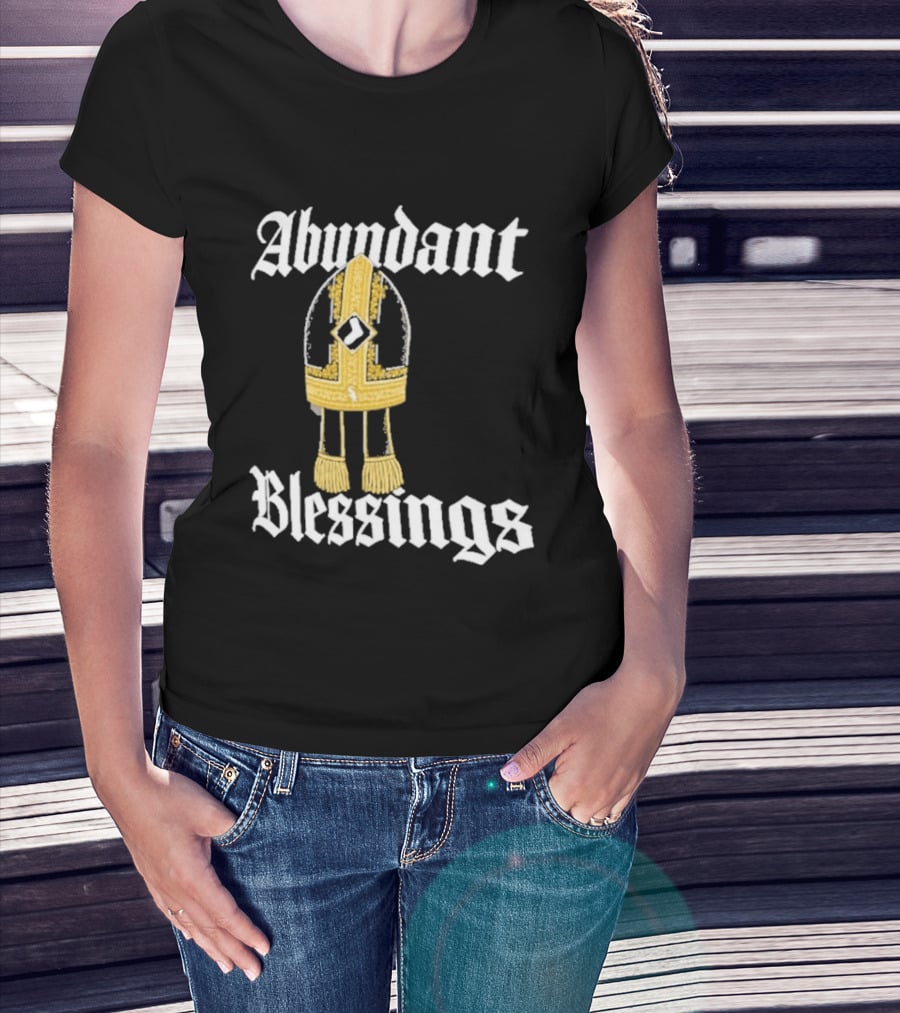 Abundant Blessings White Sox Pope Hat T-Shirt