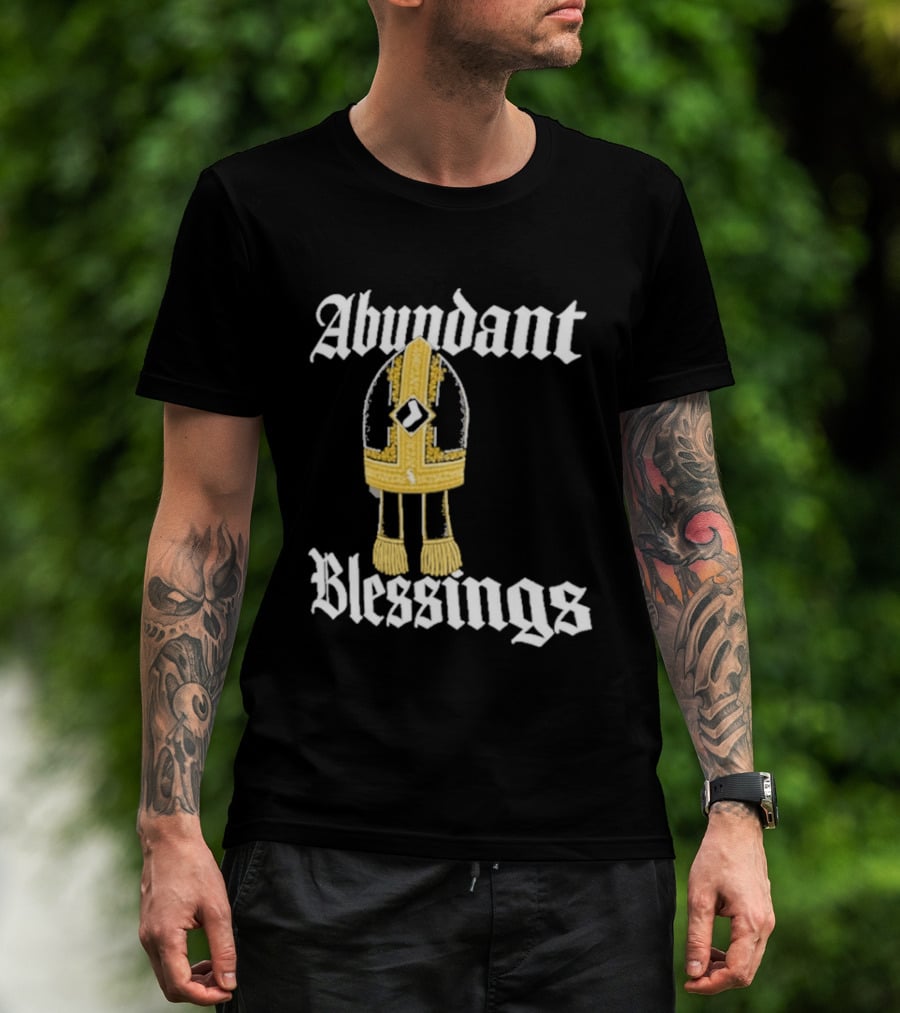 Abundant Blessings White Sox Pope Hat T-Shirt