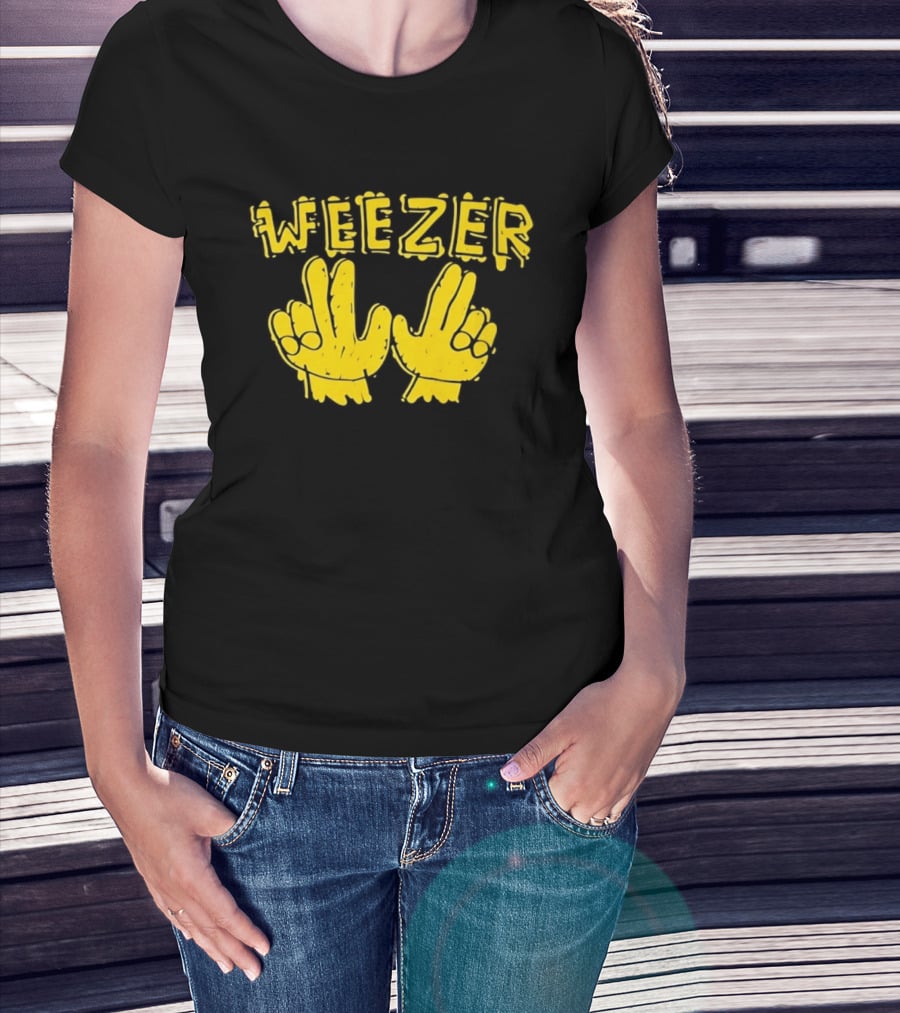 Weezer Hand Sign Alternative Rock T-Shirt