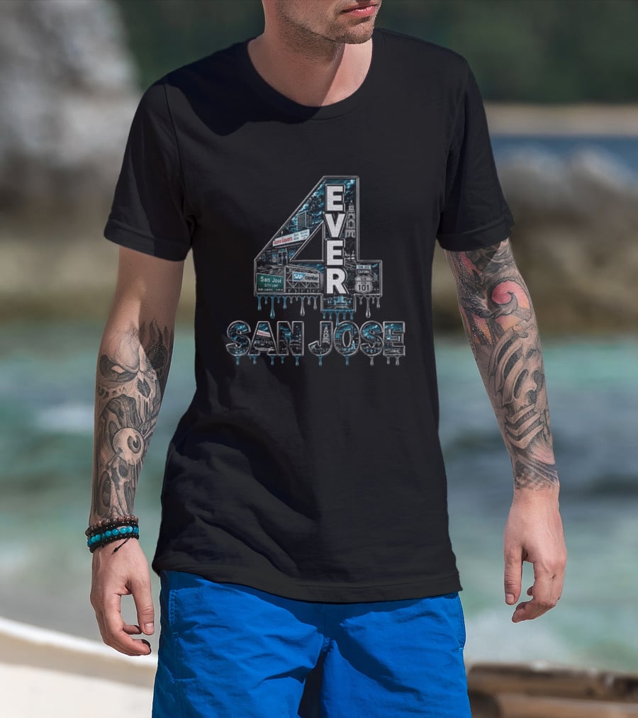 4 Ever San Jose SAP Center US 101 City Limit T-Shirt