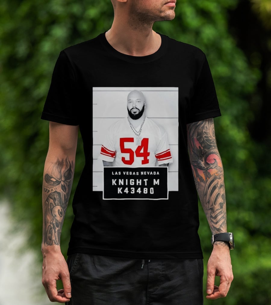 Las Vegas Nevada Shot 54 Knight M K43480 Death Row Records T-Shirt