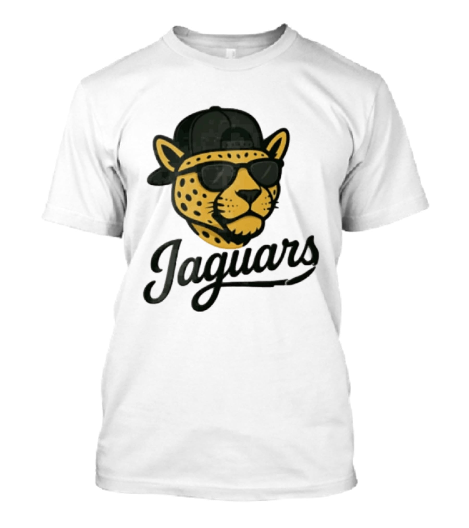 Jacksonville Jaguars Cool Jaguar With Cap And Sunglasses T-Shirt