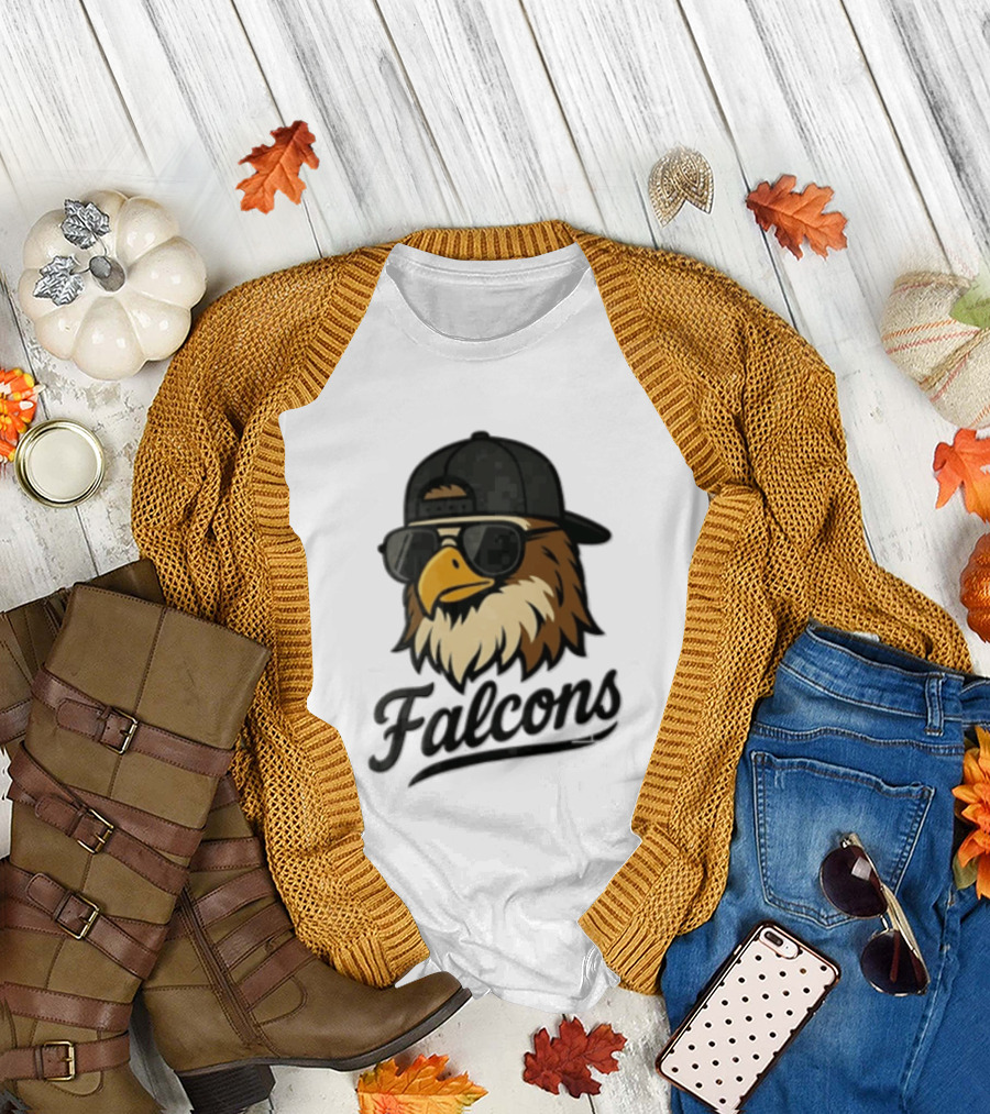 Falcons Eagle Sunglasses Baseball Cap T-Shirt