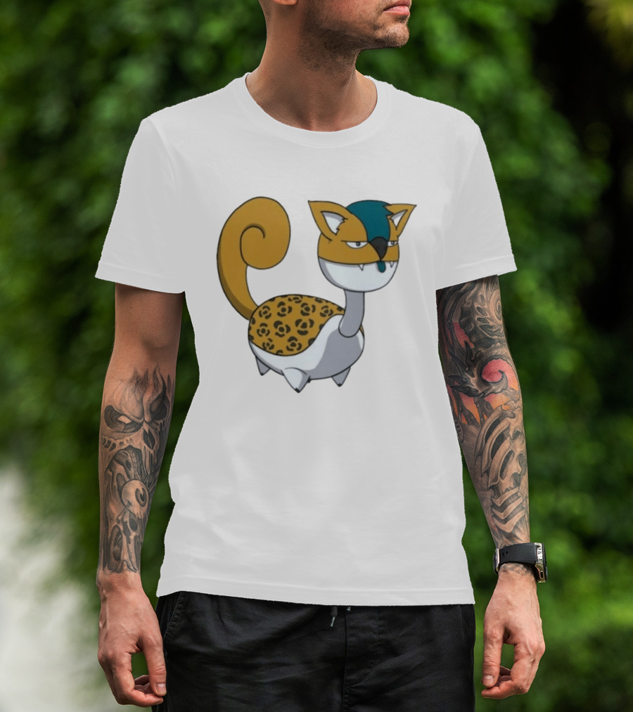 Jacksonville Jaguars Pokemon Fusion Cartoon T-Shirt