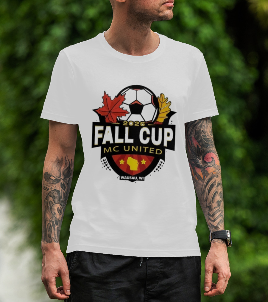 2026 Fall Cup MC United Soccer Tournament Leaves And Stars T-Shirt