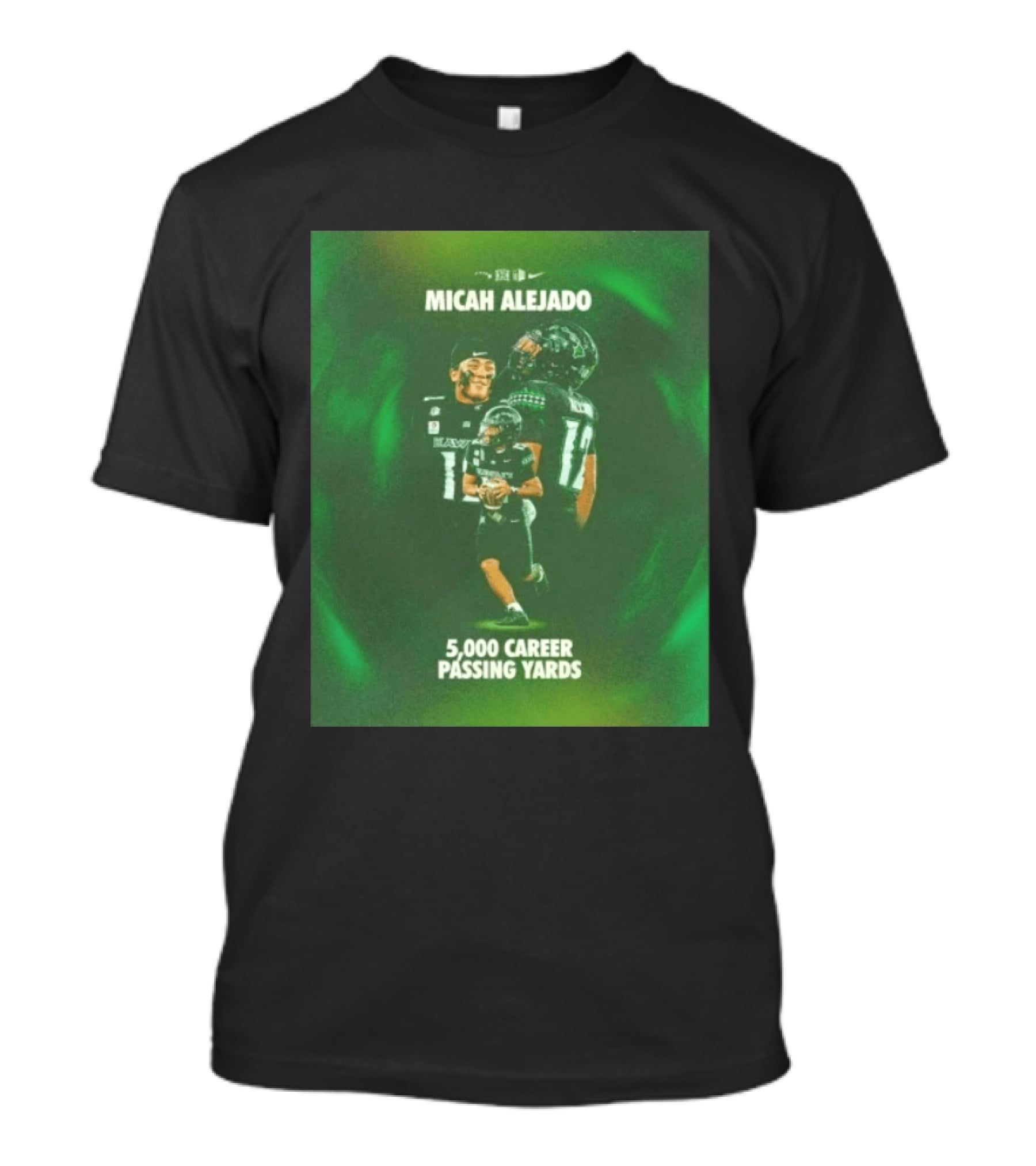 Micah Alejado 5000 Career Passing Yards Honolulu Football T-Shirt