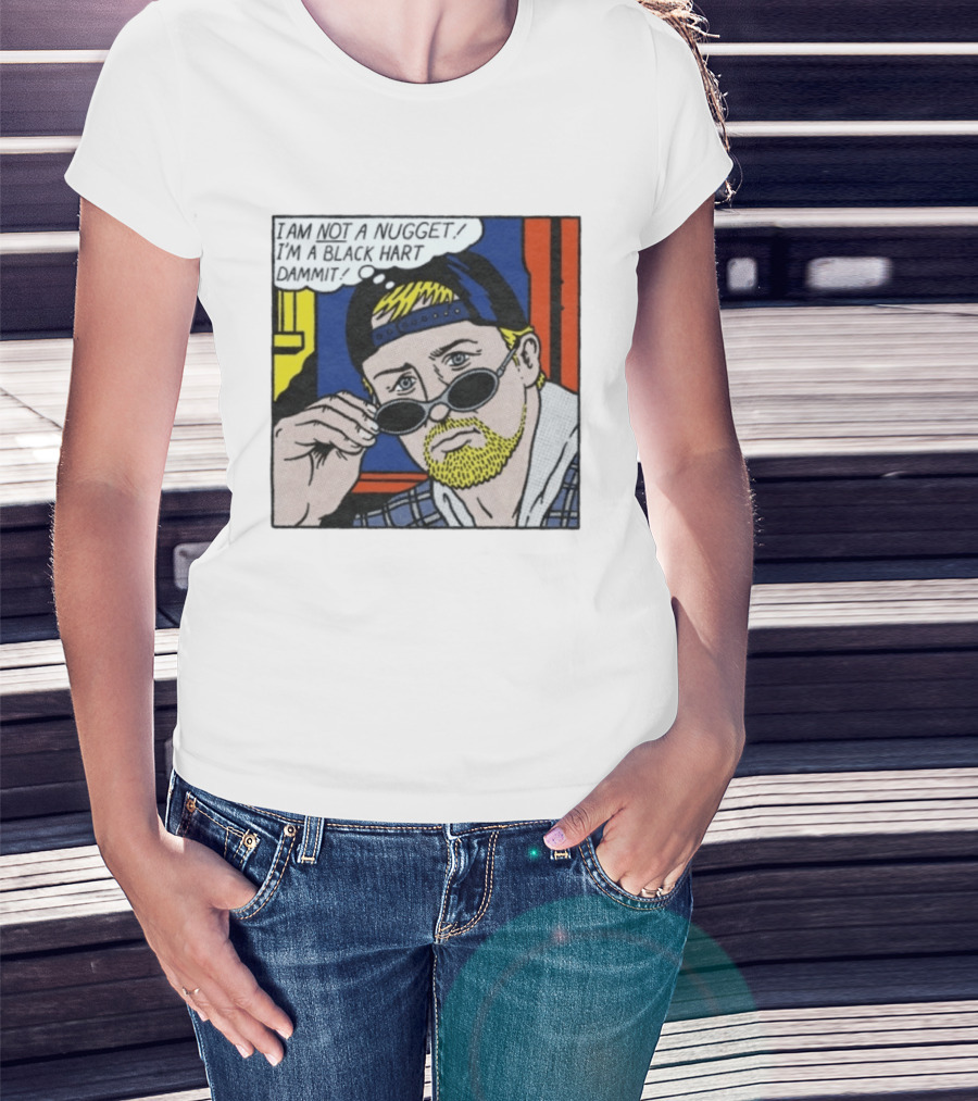 I Am Not A Nugget I'm A Black Hart Dammit Retro Comic T-Shirt