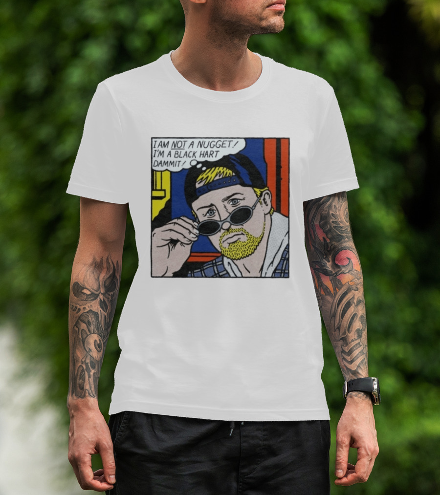 I Am Not A Nugget I'm A Black Hart Dammit Retro Comic T-Shirt