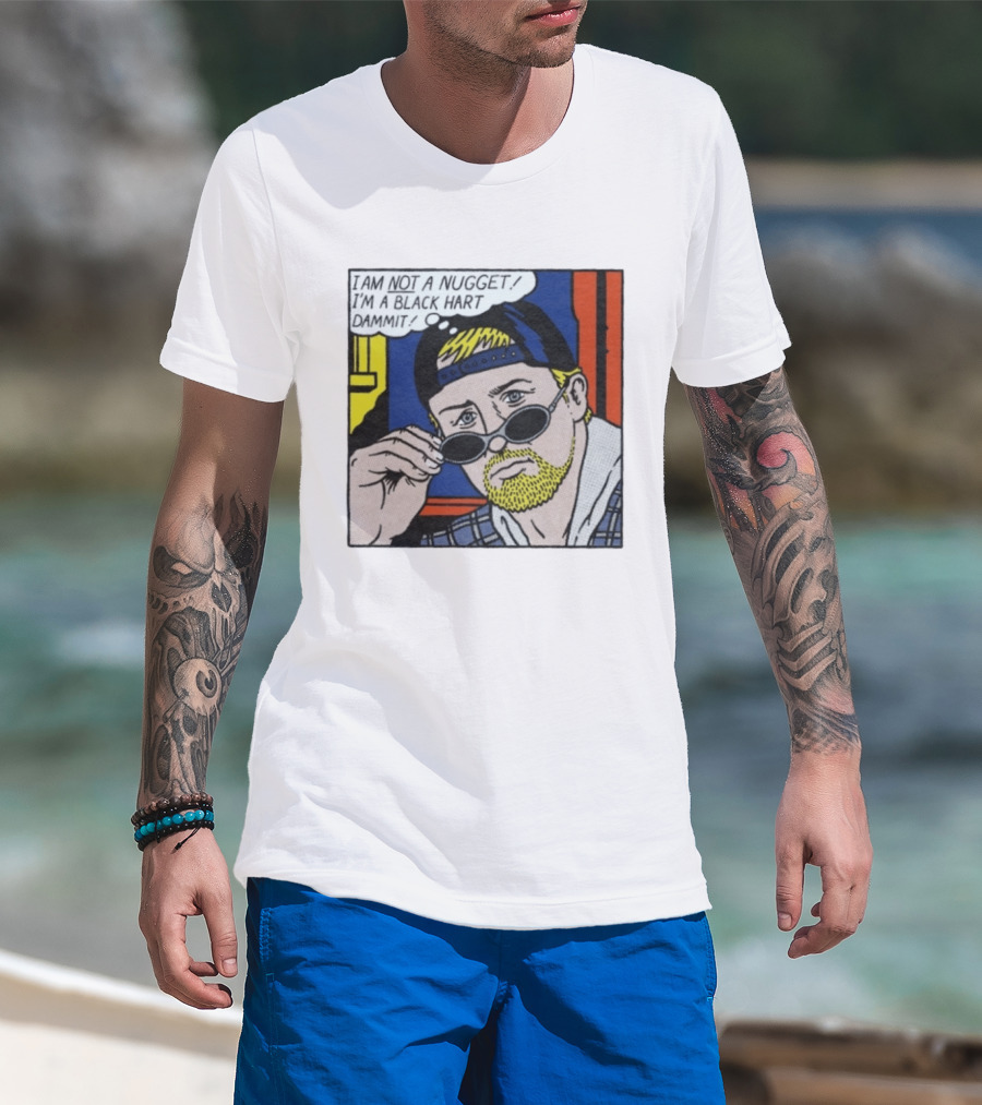 I Am Not A Nugget I'm A Black Hart Dammit Retro Comic T-Shirt