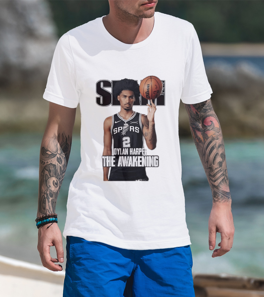 Dylan Harper 2 San Antonio Spurs The Awakening Slam NBA Basketball Cover T-Shirt