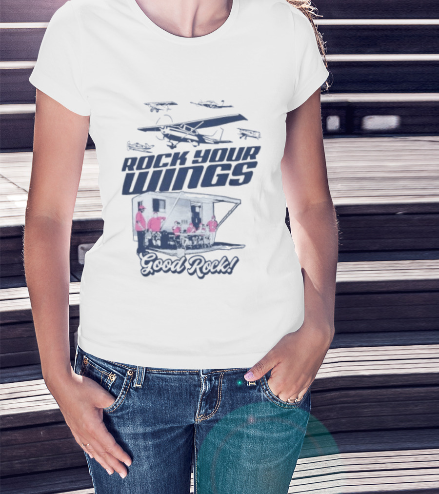 EAA AirVenture 2026 Rock Your Wings Good Rock Airplane Gathering T-Shirt