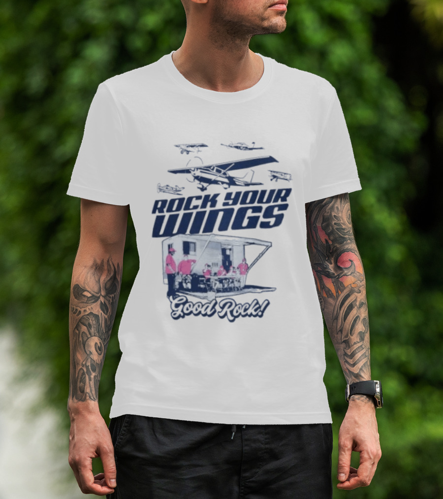 EAA AirVenture 2026 Rock Your Wings Good Rock Airplane Gathering T-Shirt