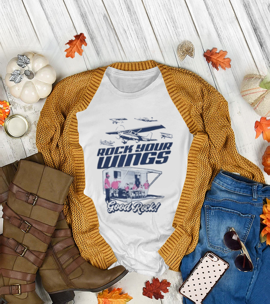 EAA AirVenture 2026 Rock Your Wings Good Rock Airplane Gathering T-Shirt