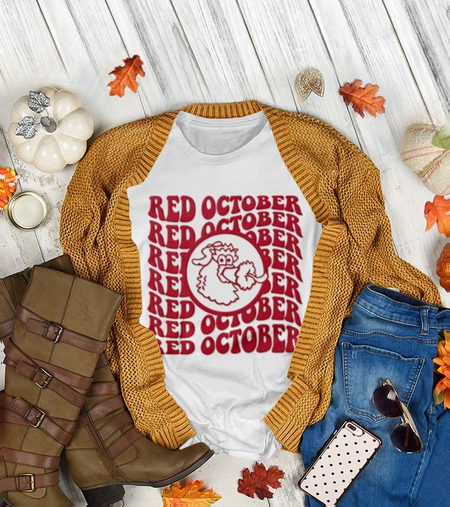 Philadelphia Phillies Red October 2023 Fan Gear With Phillie Phanatic T-Shirt